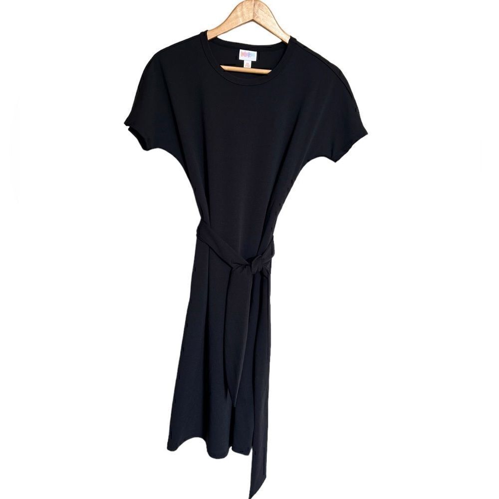 LuLaRoe Solid Black Marley Dress Size XS NWT